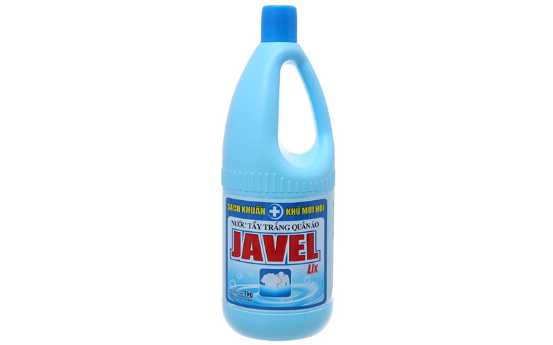 Nước tẩy Javen là giải pháp làm sạch đế giày vô cùng tiết kiệm và hiệu quả
