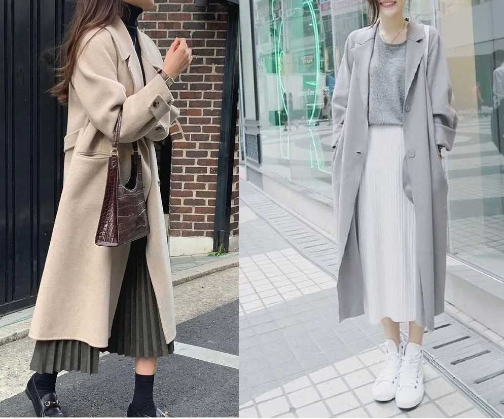 9b8f4b54-cach-phoi-do-voi-chan-vay-xoe-dai-mua-dong9 Vẻ ngoài thanh lịch khi kết hợp chân váy dài cùng áo măng tô và giày đế dày