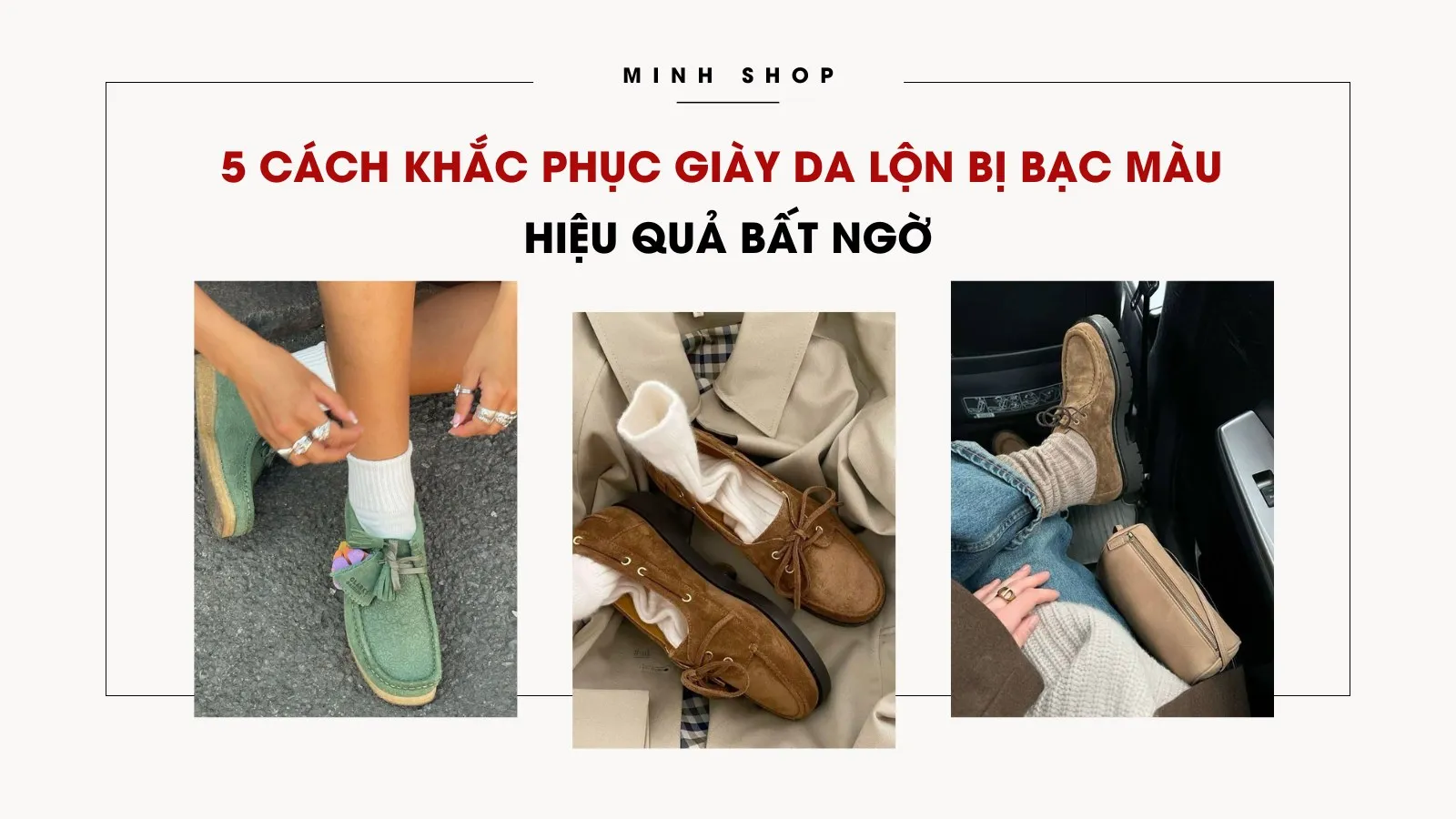Những đôi giày bánh mì da lộn cũ thường bị bạc màu và mất đi vẻ thẩm mỹ ban đầu