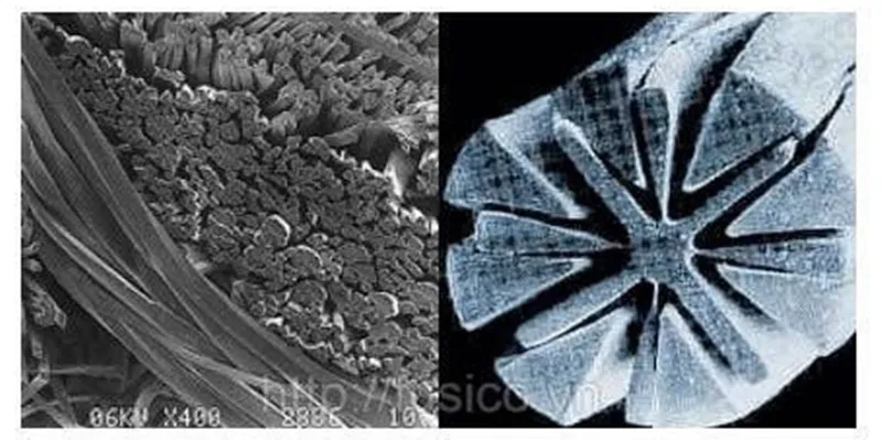 Cấu trúc mạng lưới 3D đặc biệt giúp da microfiber có độ bền tương đương da thật