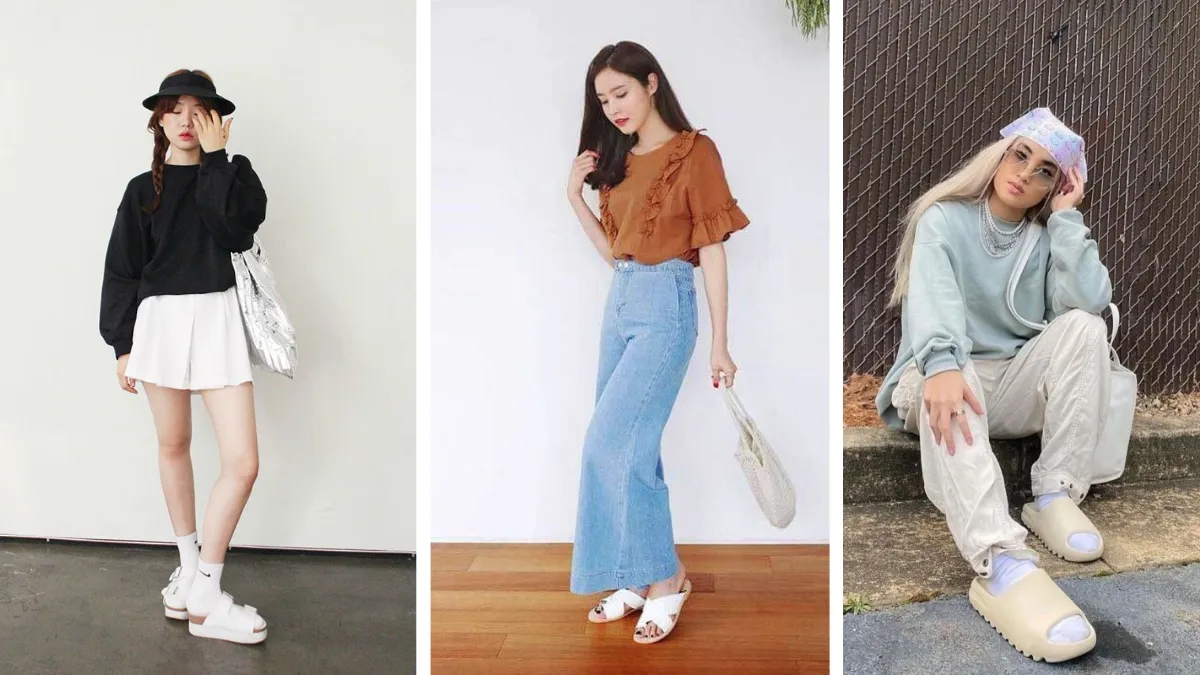 Giày bánh mì quai ngang bản to là phụ kiện không thể thiếu trong tủ đồ của phái đẹp