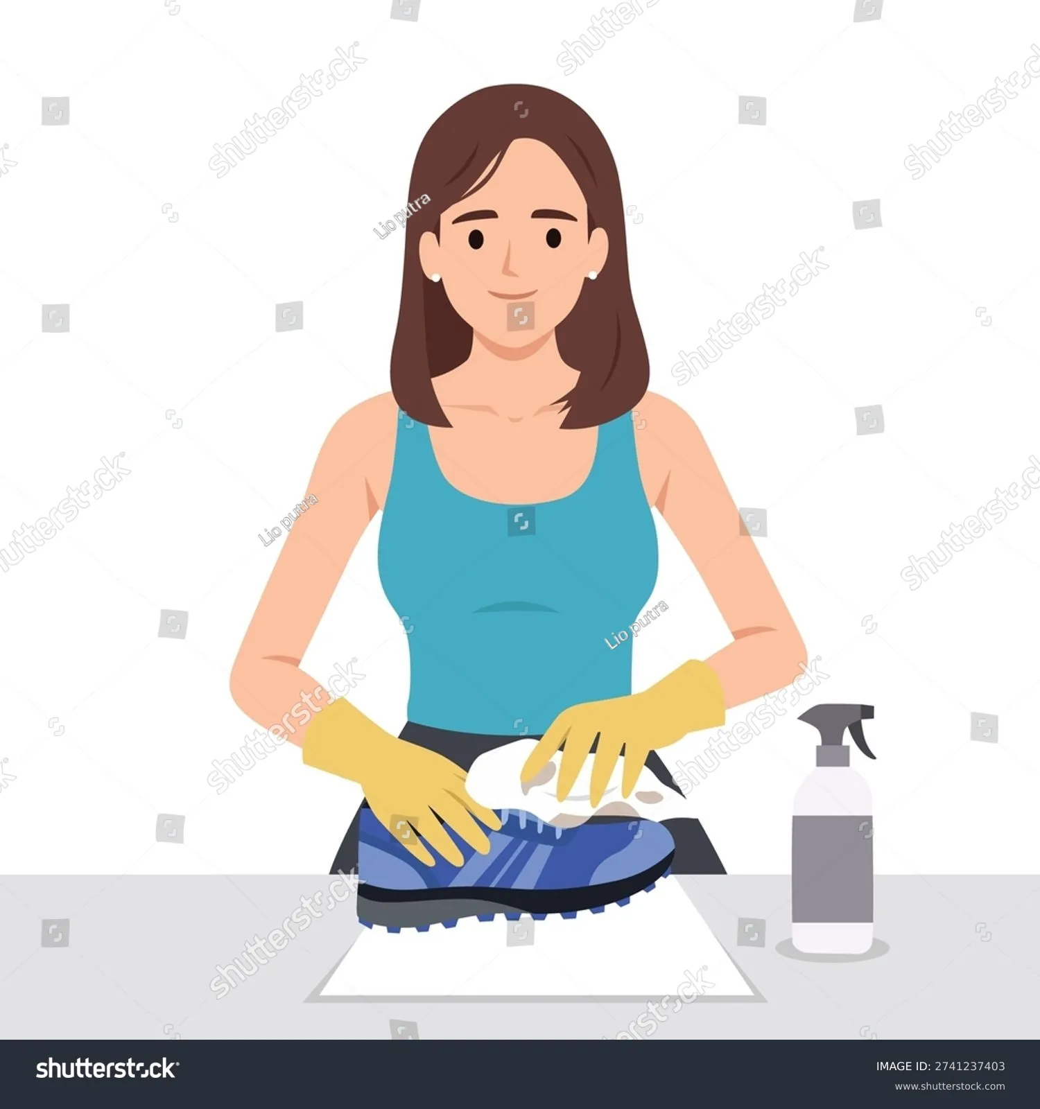 Sử dụng nước lau kính là giải pháp vệ sinh giày da bóng nhanh chóng và tiết kiệm