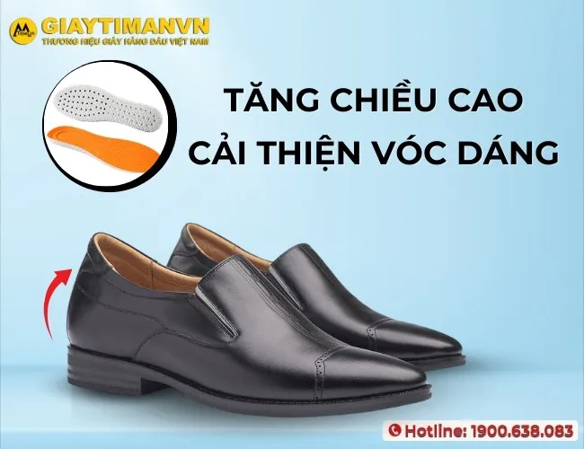 Sự khác biệt tinh tế giữa giày thường và giày có cấu trúc hack chiều cao ẩn